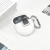 Clear TPU Cover for Google Pixel Buds 2a 2025 Accessory Protective Skin Case with Carabiner Shockproof Anti-Drop Scratch-Resistant