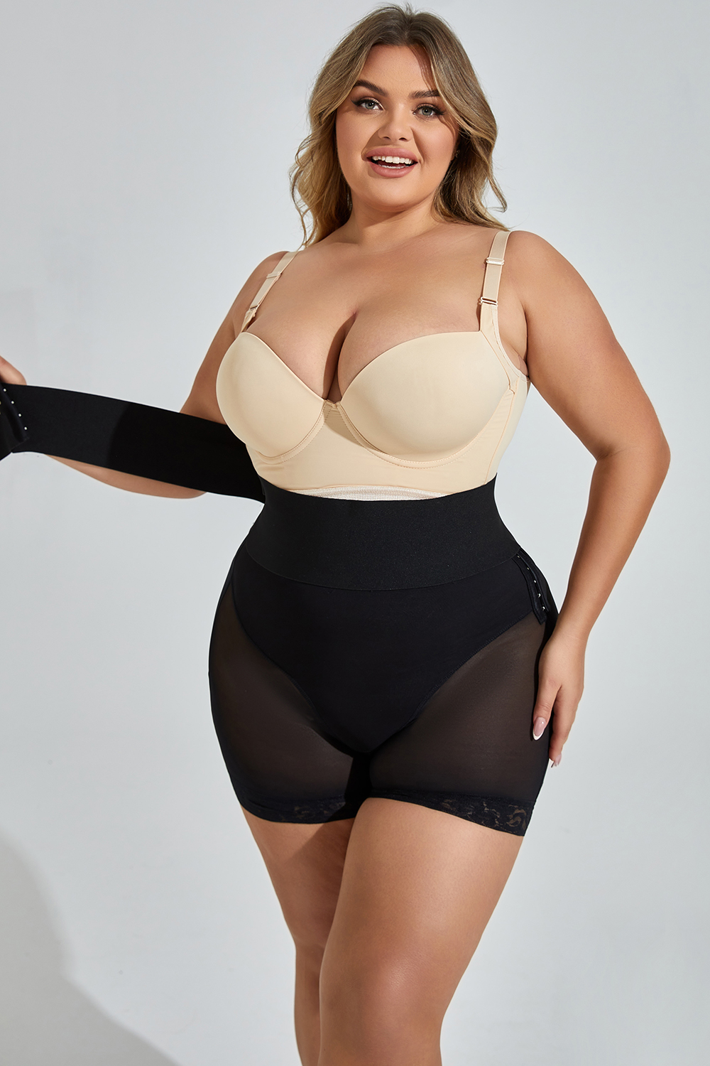 Design Plus Size Tight Waist-Enhancing Butt-Lifting Tummy-Tightening Pant Shapewear