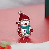 925 Sterling Silver Xmas Snowman Charm Bead