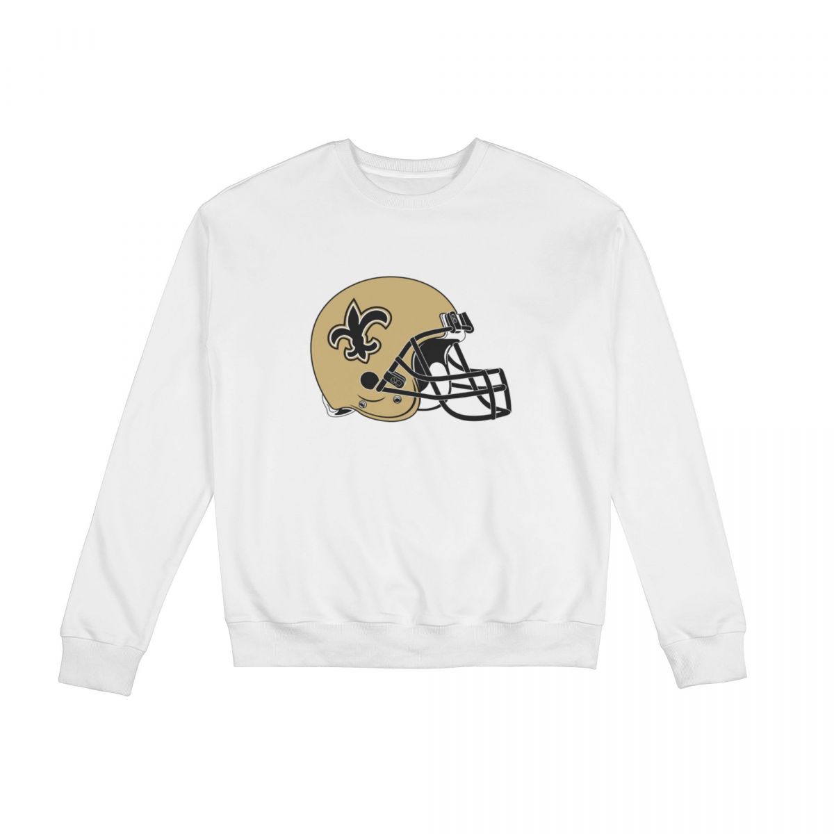 New Orleans Saints Helmet Sweatshirt Round Neck Tops
