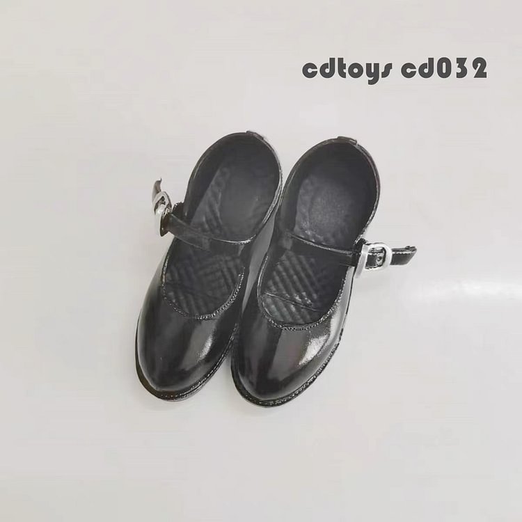 【In Stock】cdtoys 1/6 Vegetarian student shoes ct032 Student sister leather shoes Suitable for 12 inch soldier doll
