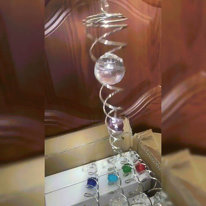 🔥 Last Day Sale Price | ✨ Handmade Spiral Crystal (14 inches Length)