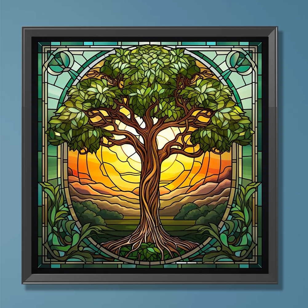 Diamond Painting - Full Round Drill - Tree(Canvas|30*30cm)