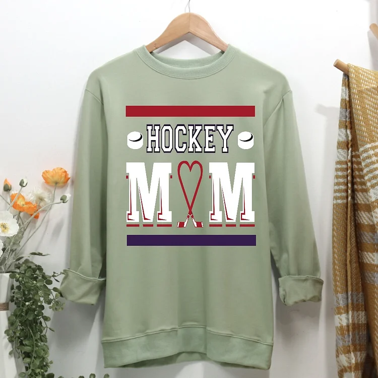 Hockey Mom Women Casual Sweatshirt-Annaletters