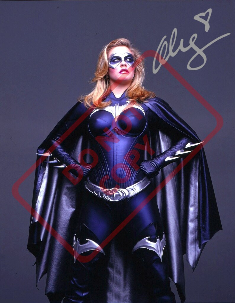 Alicia Silverstone Sexy Batgirl 8.5x11 Autographed Signed Reprint Photo Poster painting
