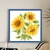 Sunflower - 9CT Partial Beaded Cross Stitch Kit(19x19cm)