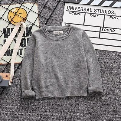 Spring Autumn Candy Color Baby Boys Girls Knitted Sweaters 2021 New Children Long Sleeve Boys Girls Boys Base Shirt 1-6Years