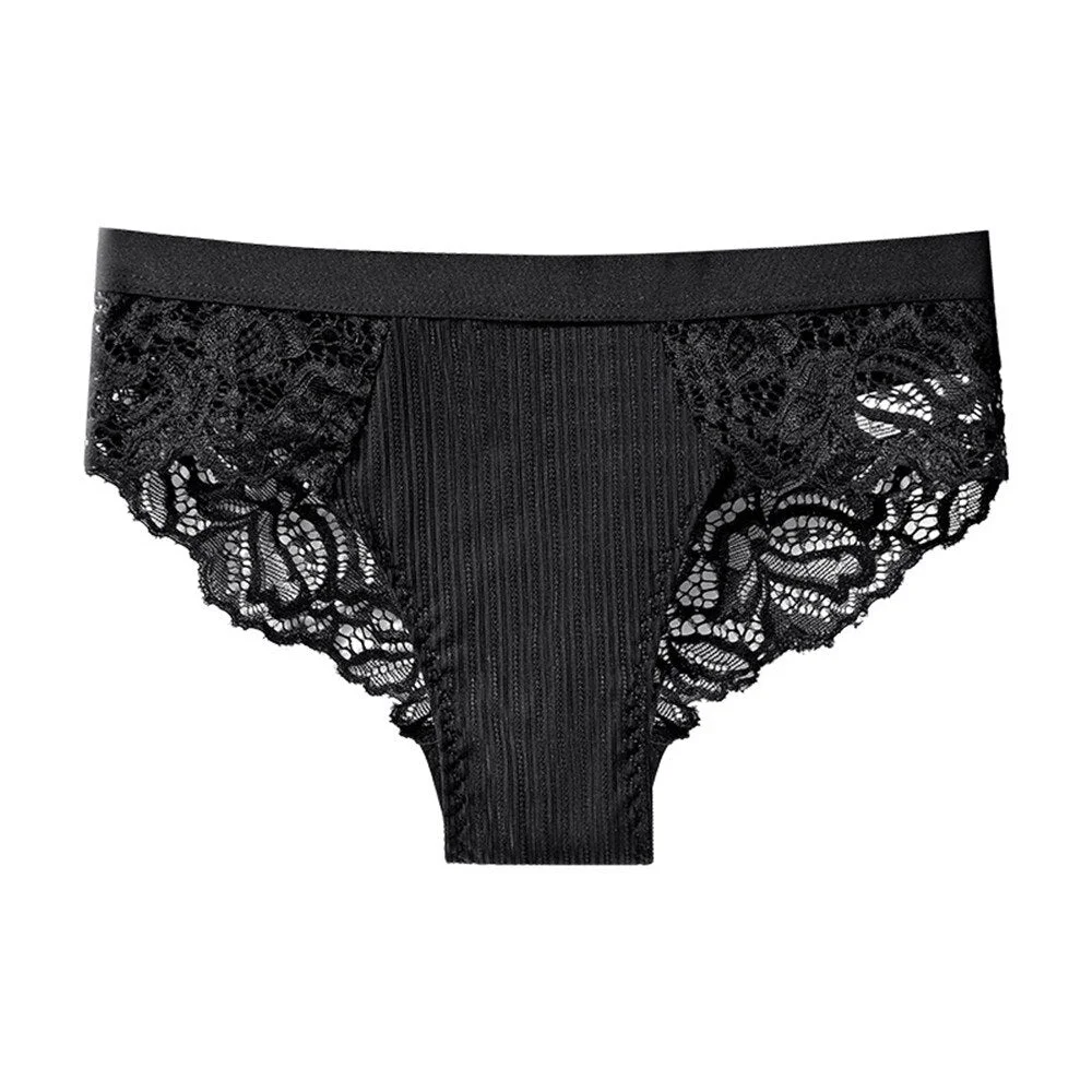 Seamless Women Hollow Out Panties Underwear Transparent Comfort Lace Briefs Low Rise Female Panty Soft Lady Lingerie Intimates