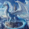 (Multi-Style) Dragon-11CT Stamped Cross Stitch 50*50cm tapestrymarket