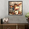(US Local)Paint By Numbers Kit On Canvas DIY Oil Art Cow Picture Home Wall Decor 30x30cm