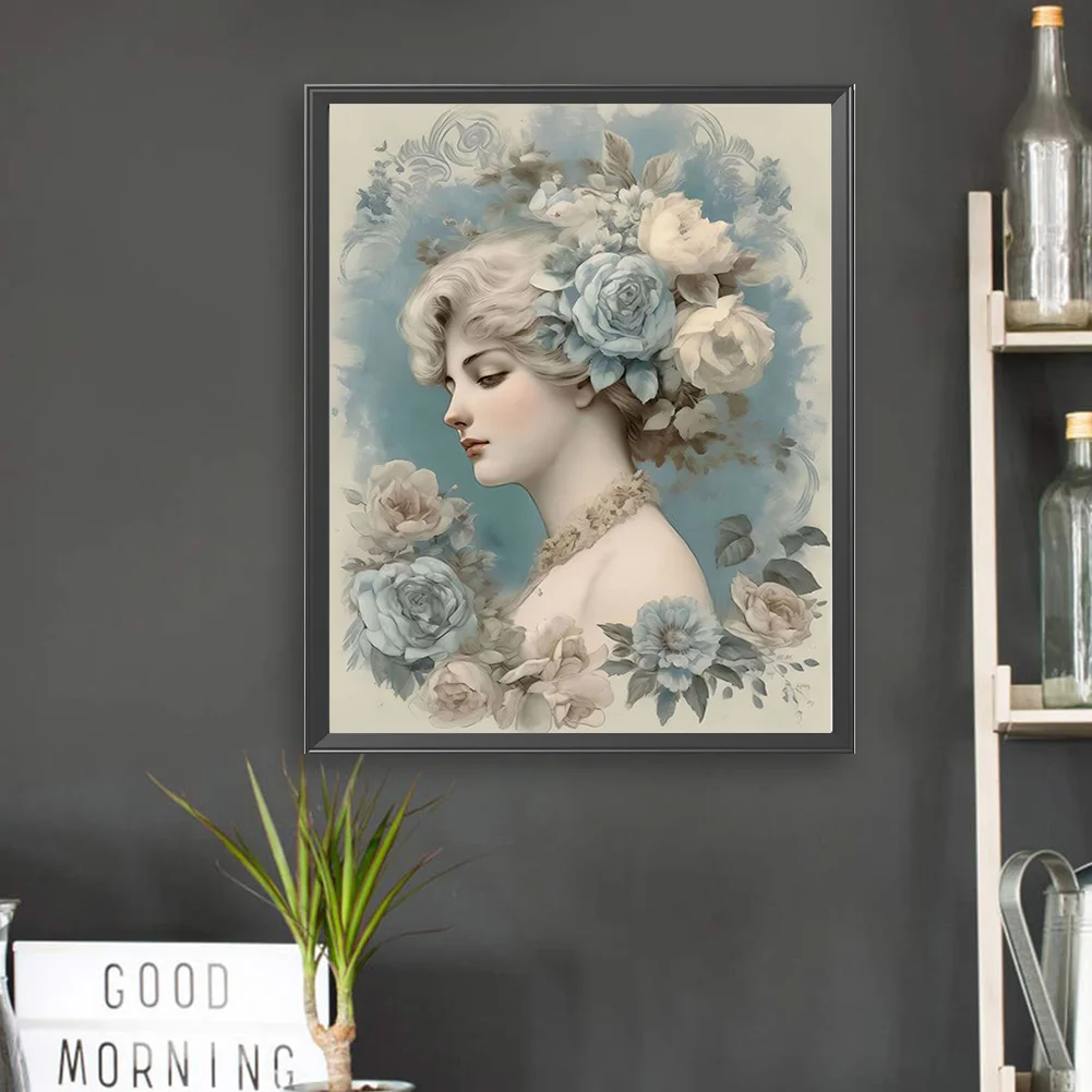 DIY Paint By Number 40*50cm - Retro Rose Girl