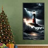 (40*70cm)Lighthouse - Round Partial AB Drill Diamond Painting