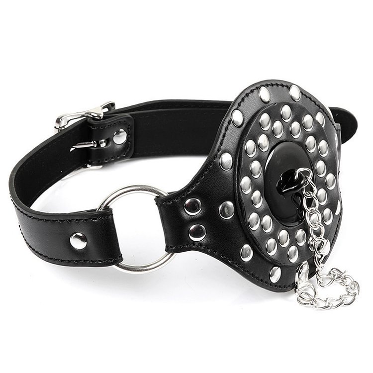 Female Slave Mouth Ball Alternative Toys Conditioning Rivet Pulling Cap Mouth Plug