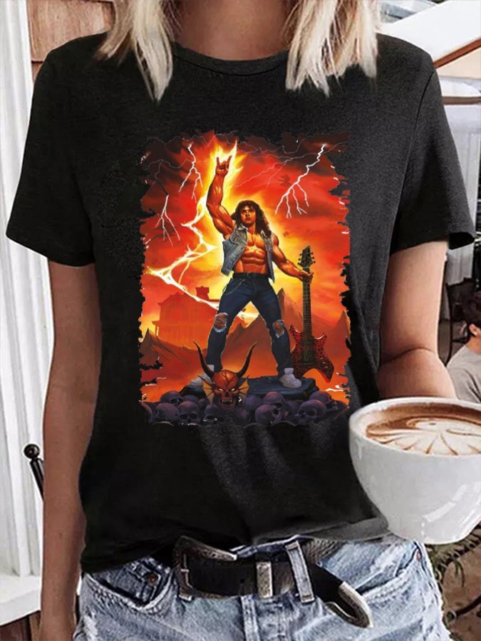 Rocker Print T-Shirt