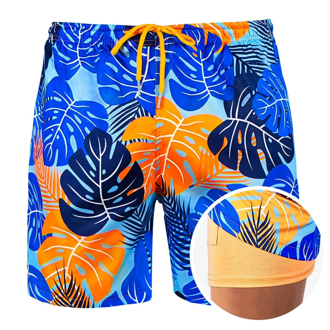 Leaves - Compression Liner Hybrid Shorts