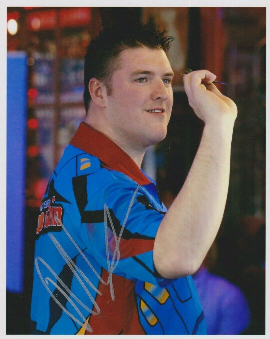 Daryl Gurney **HAND SIGNED** 10x8 Photo Poster painting ~ Darts ~ AUTOGRAPHED