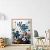 Blue Flower-11CT Stamped Cross Stitch 40*55cm