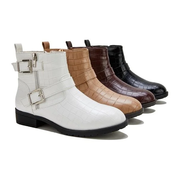 Women's Side Zipper Wide Fit Boots