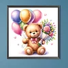 (40*40cm)Bear - Round Partial AB Drill Diamond Painting
