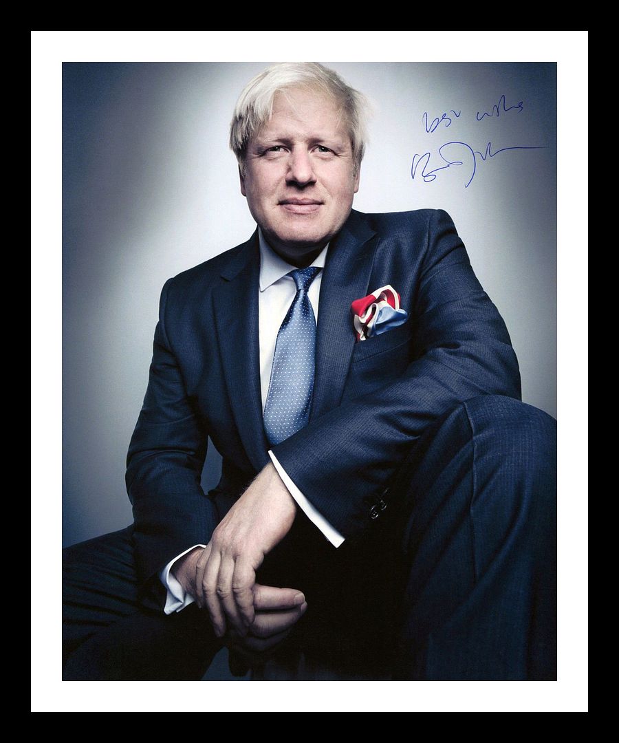 Boris Johnson Autographed Signed & Framed Photo Poster painting 1