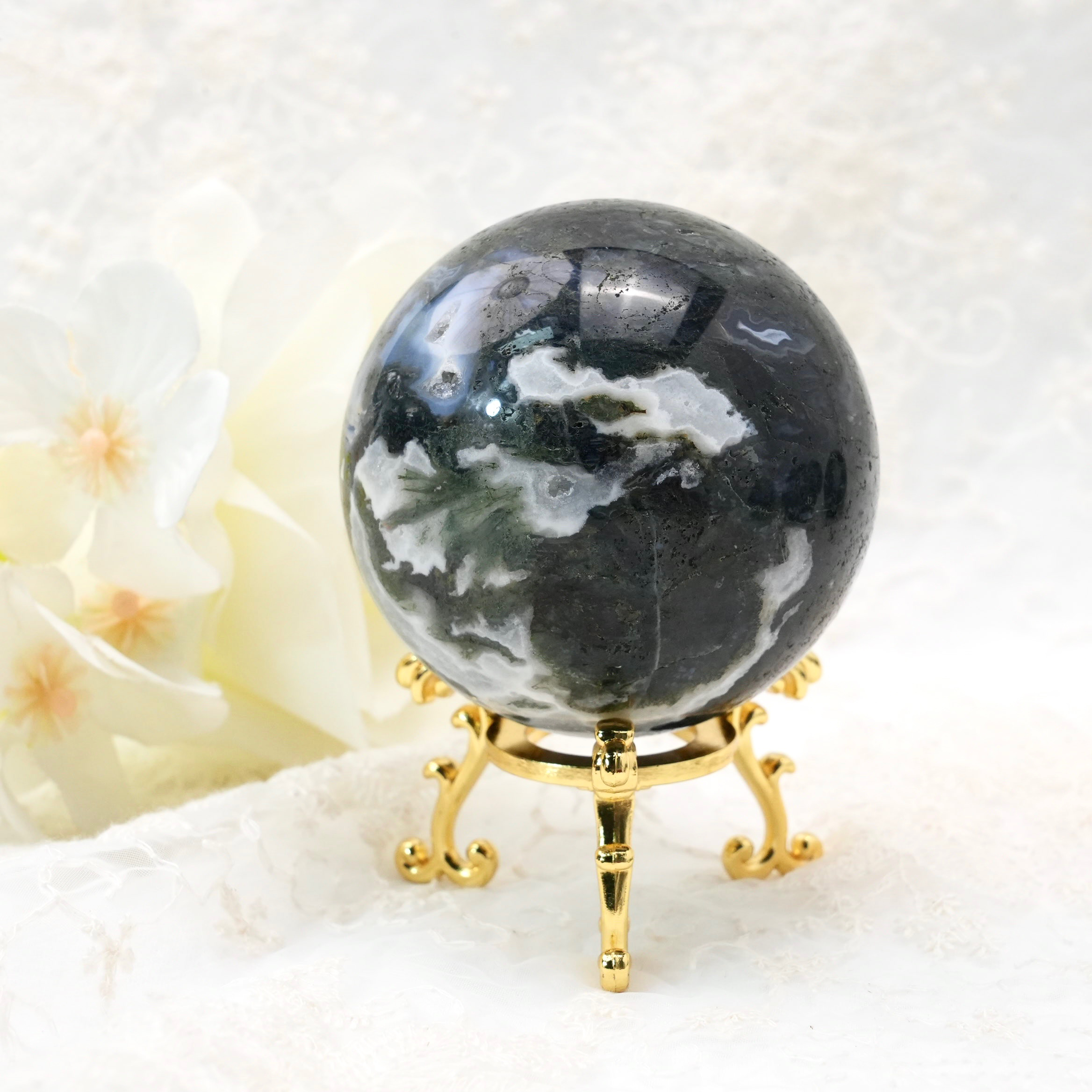Moss Agate Sphere