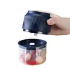 Electric Garlic Chopper 300ML Portable Cordless Mini Food Processor Rechargeable Vegetable Chopper Blender for Nuts Chili Onion Minced Meat and Spices