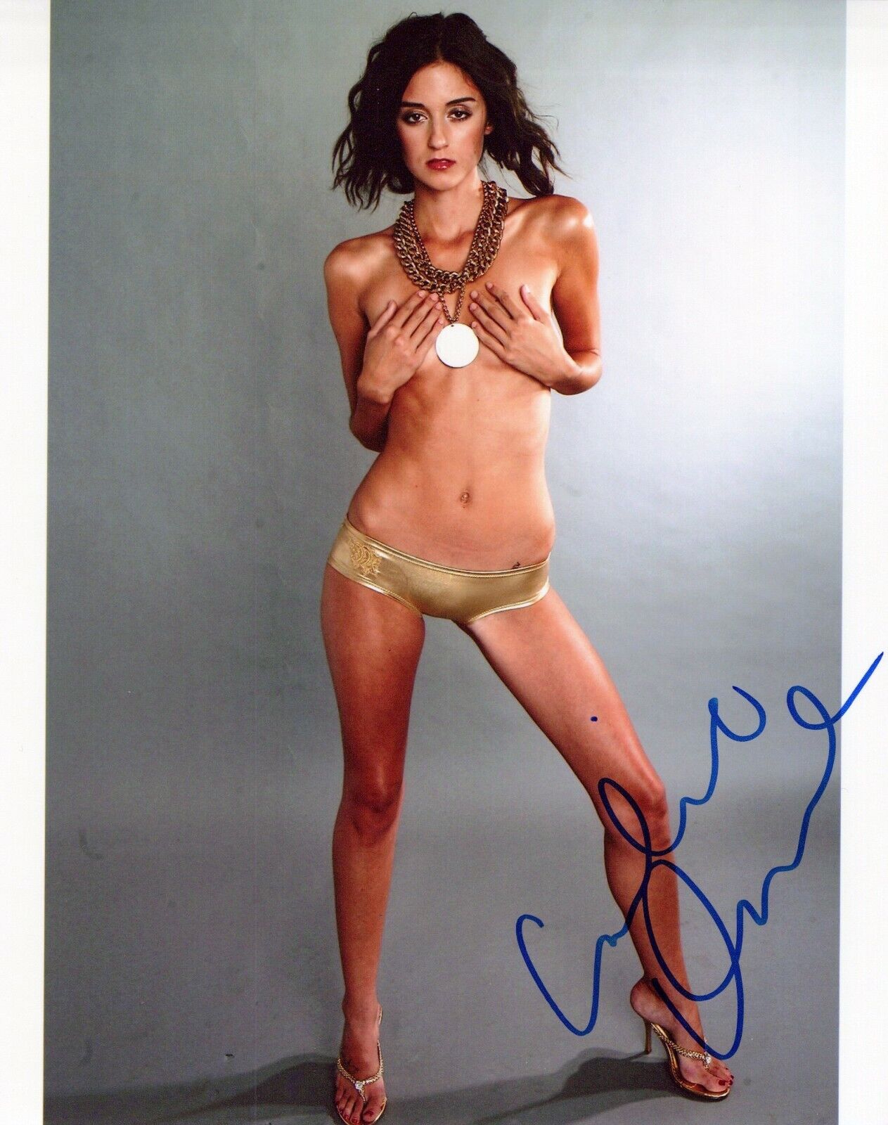 Caroline D'Amore head shot autographed Photo Poster painting signed 8x10 #8