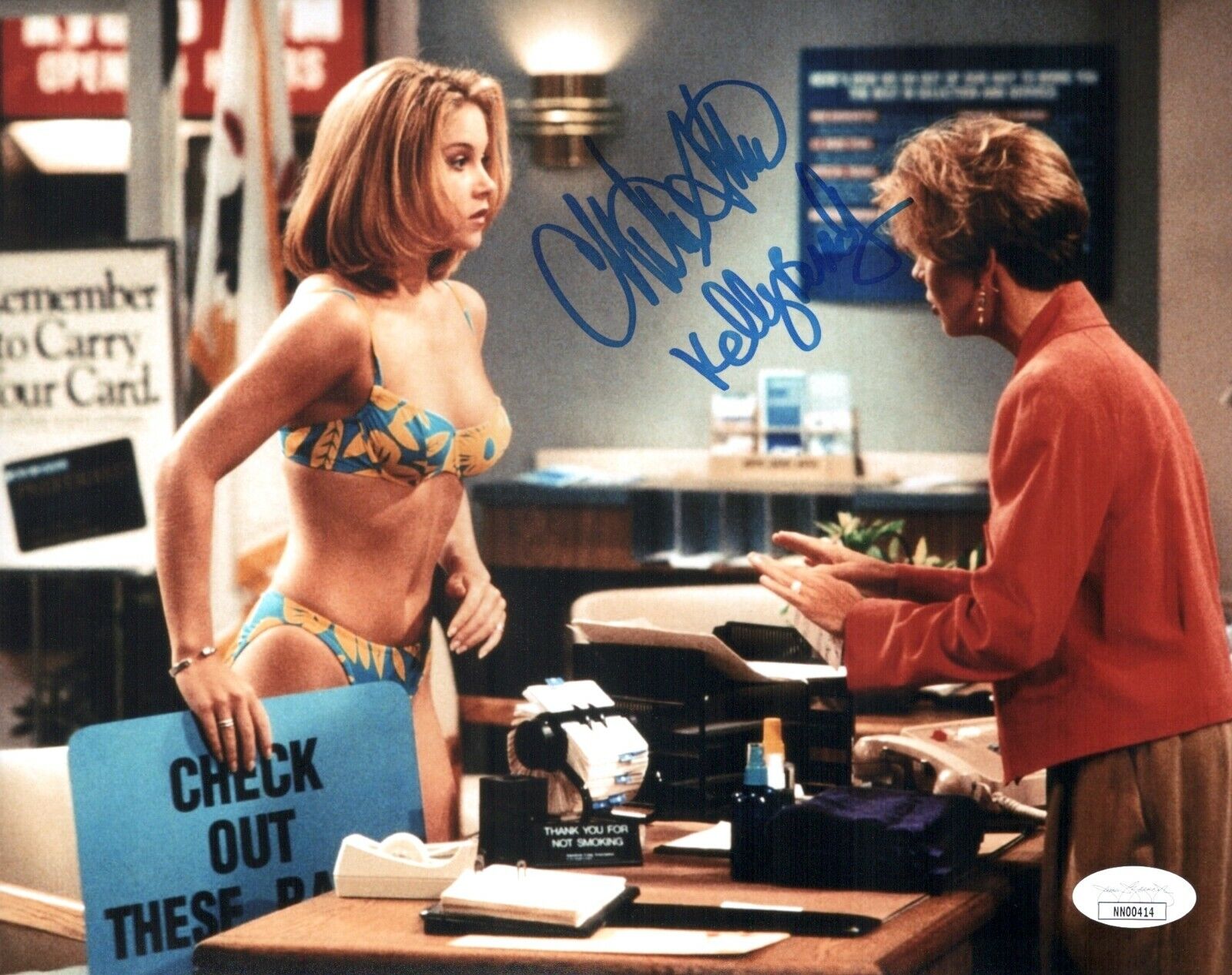 CHRISTINA APPLEGATE Signed MARRIED WITH CHILDREN 8x10 Photo Poster painting Autograph JSA COA