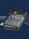 4 Slots Battery Charger with USB Cable Smart Charger for 1.5V AA/AAA Batteries