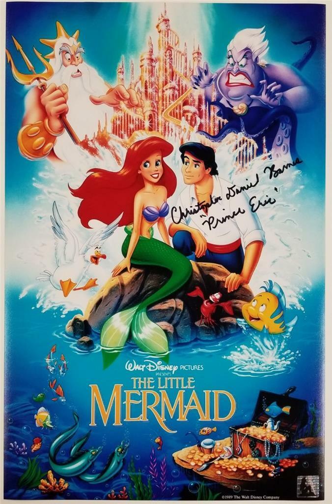 Christopher Daniel Barnes signed Little Mermaid 11x17 Photo Poster painting (A) ~ Auth. Hologram