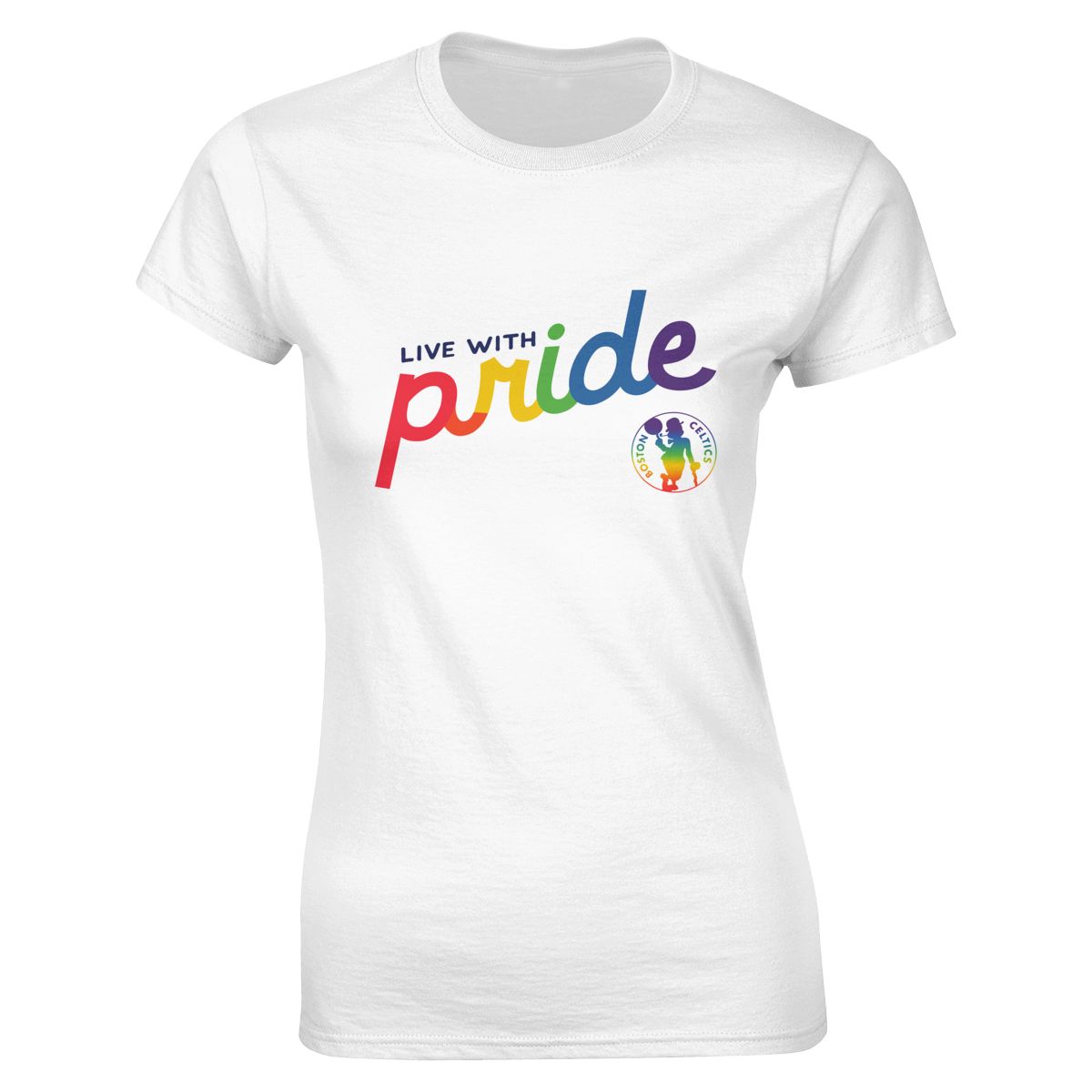 Boston Celtics Live With Pride Women's Classic-Fit T-Shirt