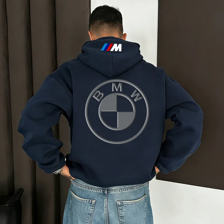 Casual Racing Print Hoodie