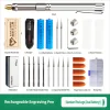 Electric engraving pen, glass and metal marking and engraving machine, jade seal, rechargeable mini carving pen, nut carving tool