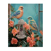 Hanging Birdcage Birds - Pearls Painting