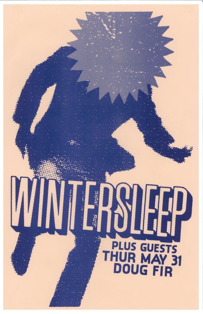 WINTERSLEEP 2012 Gig POSTER Portland Oregon Concert