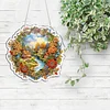 Diamond Painting Acrylic Country Stream Window Hanging Pendant for Home Decor