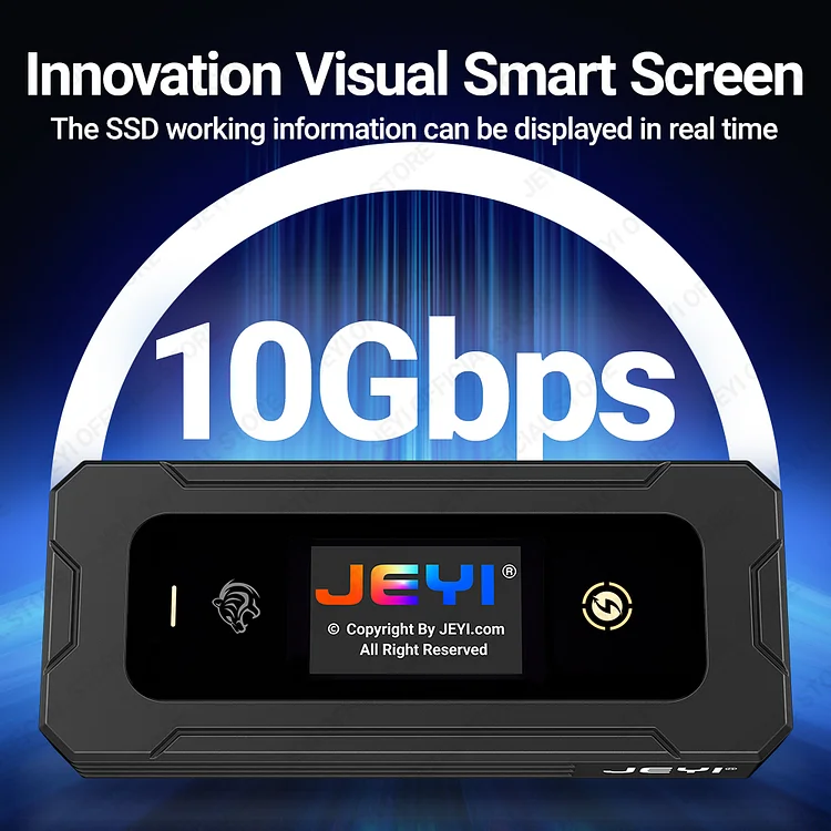 JEYI Visual Smart M.2 NVMe / SATA SSD Enclosure - Thumbnail 5