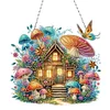 Mushroom Hut Double Sided - 5D DIY Pendant