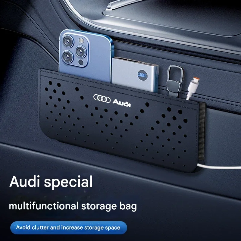 Car Leather Velcro Storage Bag(2PCS)