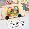 Four-color moving game bus shadow matching puzzle children's logical thinking training early education intellectual toys