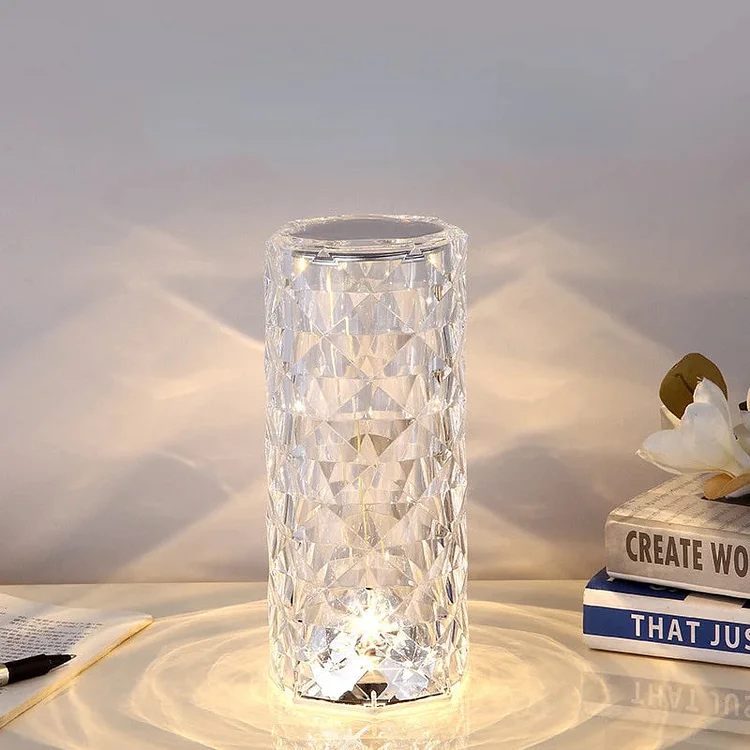 Crystal Diamond Cordless Touch Table Lamp