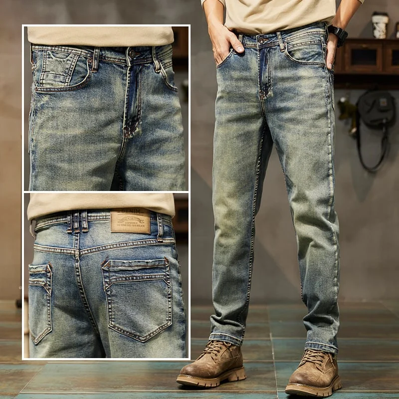 Men's Vintage Straight-Leg Jeans