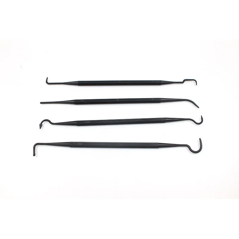 Gun Cleaning Set including 4 Double-ended Nylon Tube Brushes and 4 Picks