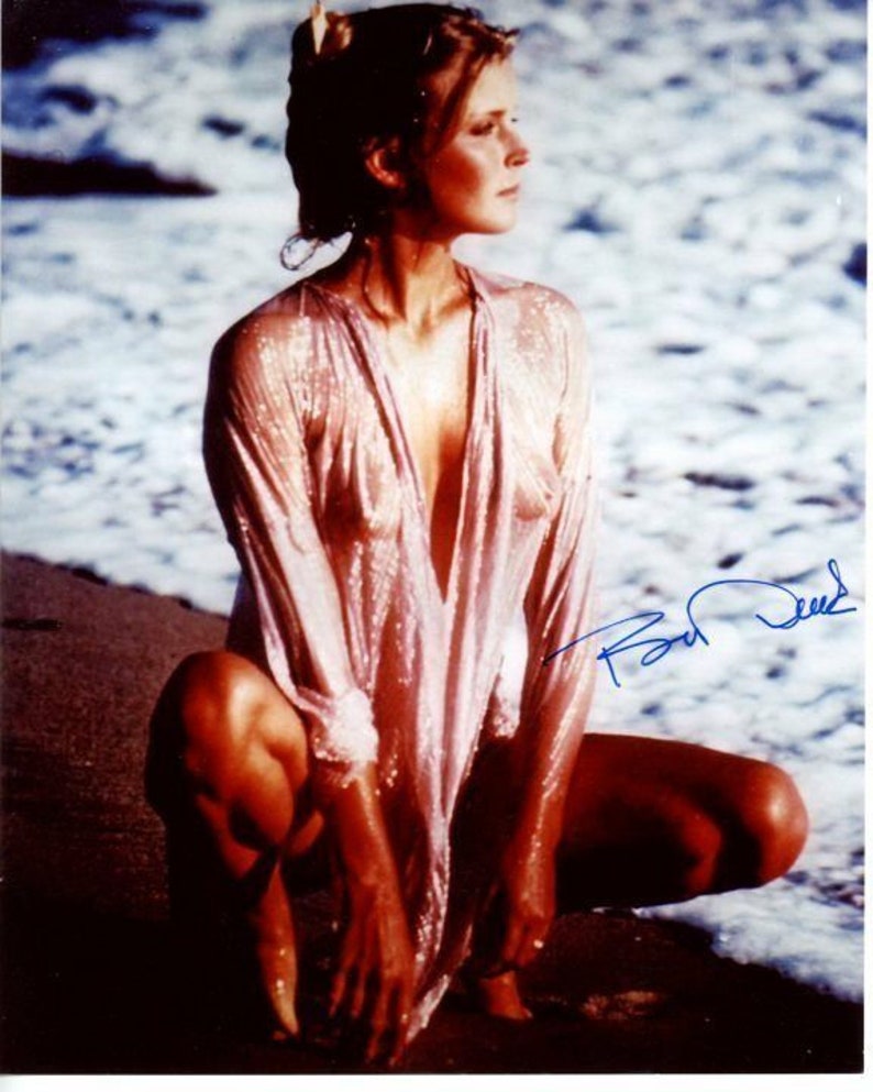 Bo derek signed autographed sexy beach 8x10 Photo Poster painting