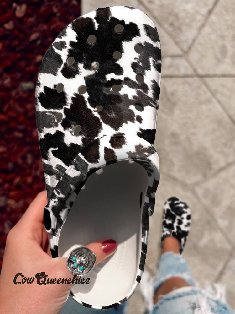 Cattle Print Clogs Multicolor / 36