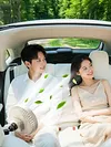 Rechargeable Car Cooling Fan 3 Speeds and 300 Degree Adjustable Vehicle Rear Headrest Fan for Sedan SUV RV Pickup Truck Van
