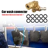 1/4 Adjustable Joint +10pcs O-Rings 180 Degree 5 Angles for Pressure Washer Tips