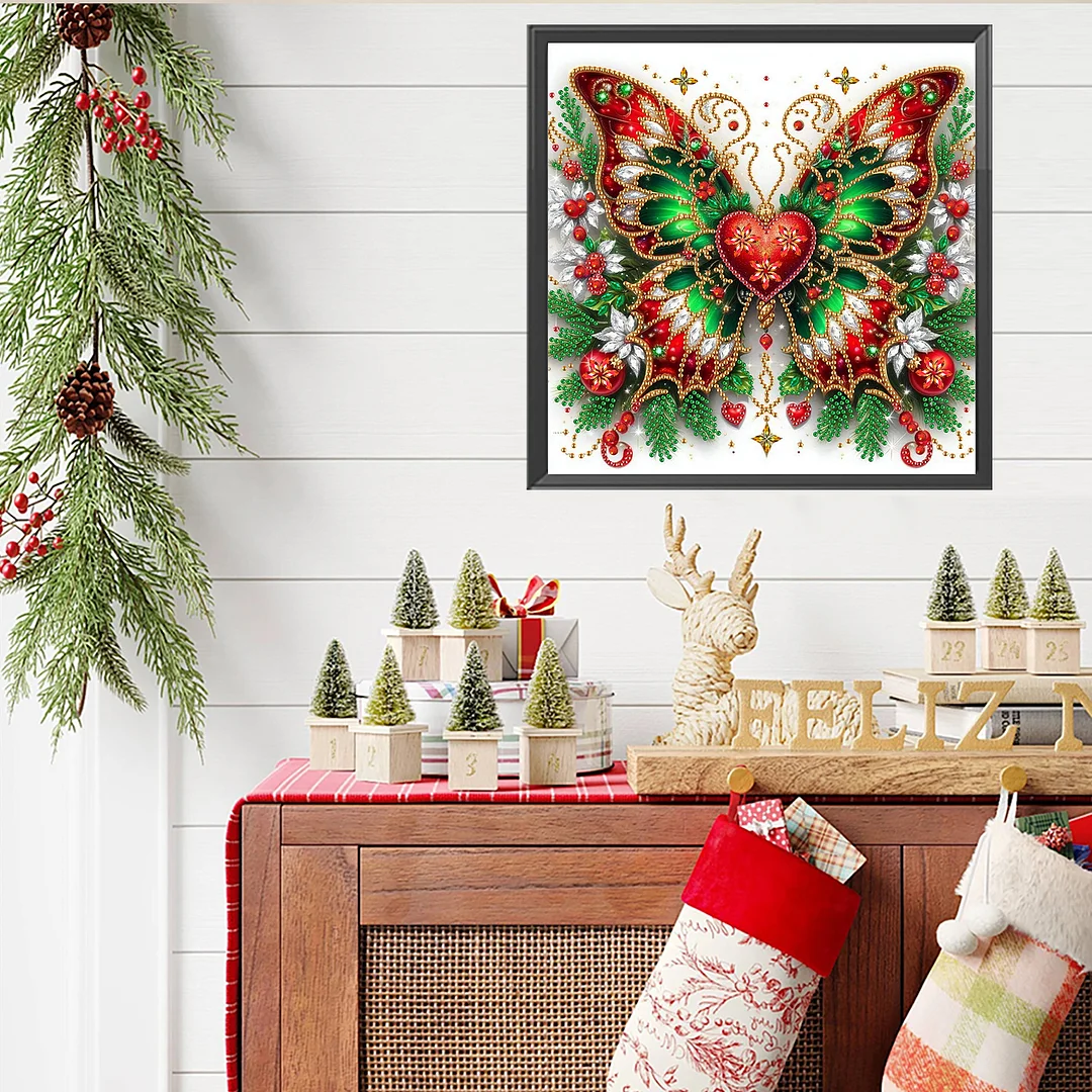 Butterfly - Partial Special Shaped Drill Diamond Painting Kits (Canvas|30*30cm)