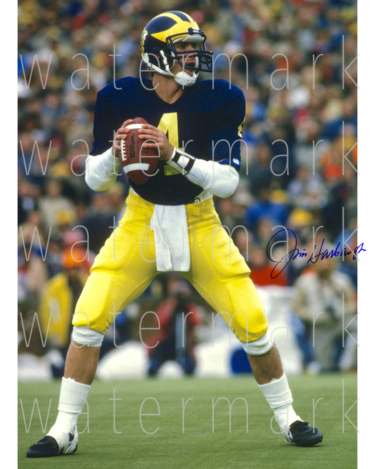 Jim Harbaugh Michigan signed 8X10 Photo Poster painting picture poster wall art RP