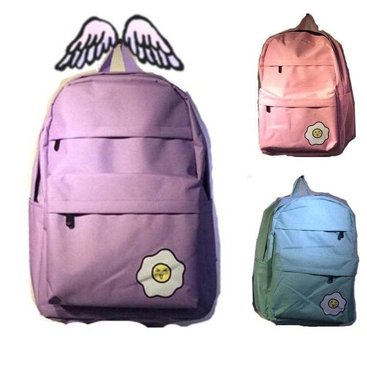 Purple/Pink/Green Cutie Macarons Poached Egg Backpack SP153147